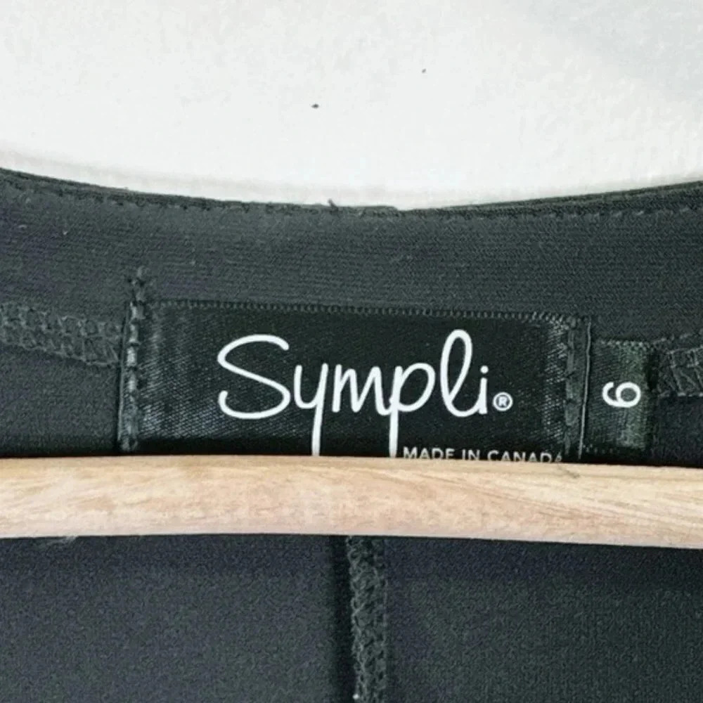 Sympli Hi Low Assymetric Three Quarter Sleeve Tunic  Grey Sage - Picture 12 of 16